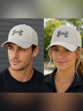Under Armour Stone Gray Curved Bill Baseball Hat